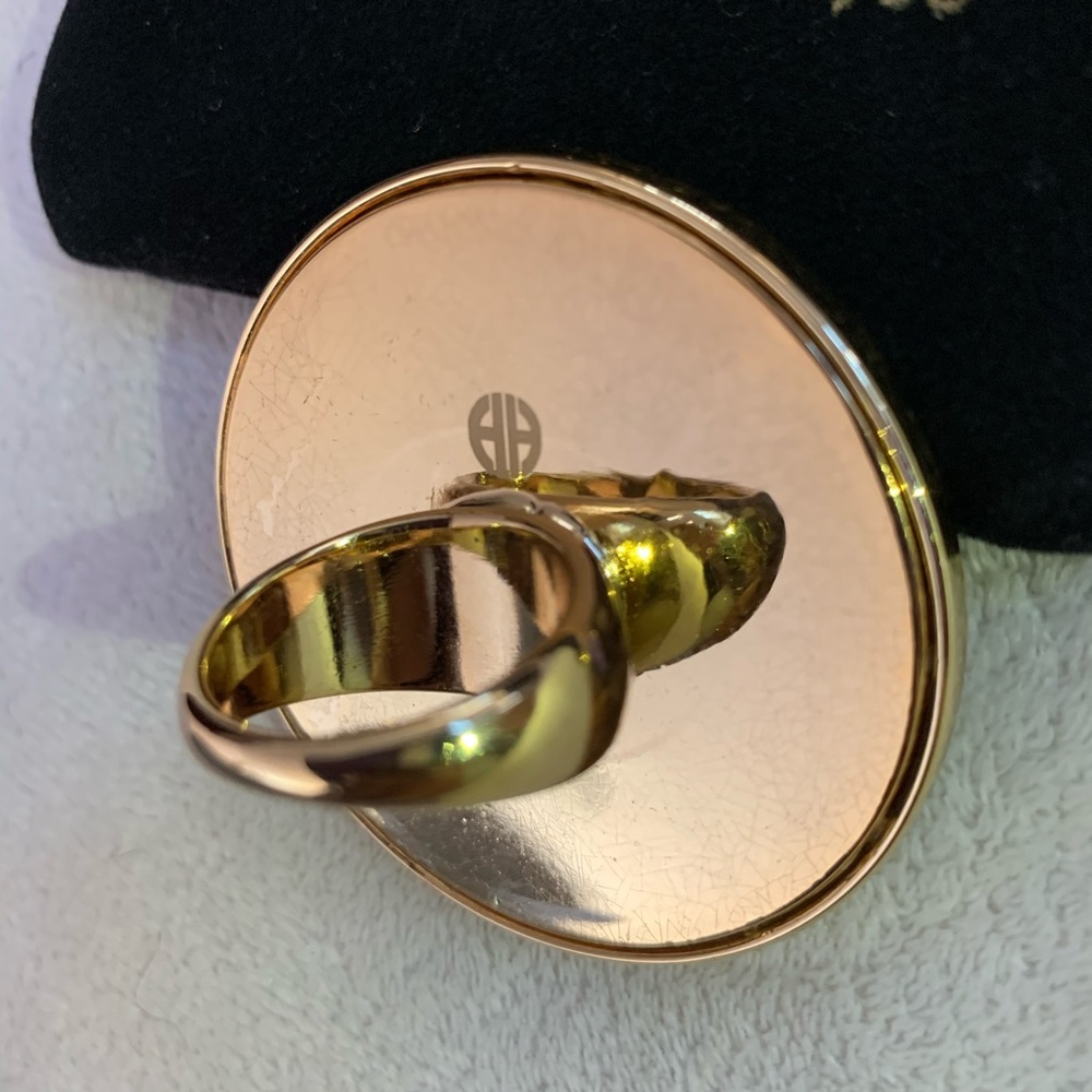 White, Original House of Harlow 1960 Sunburst Ring - Picture 5 of 5